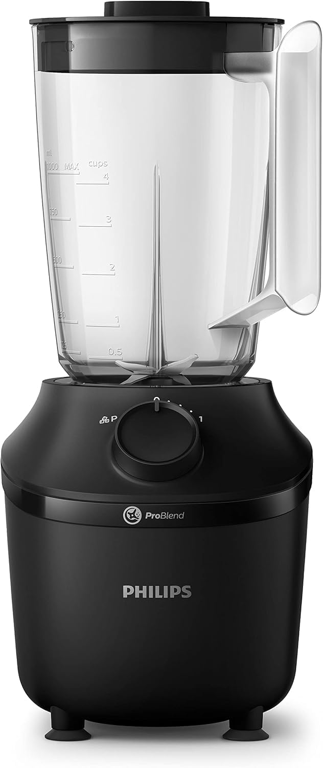 Philips Blender 3000 Series, 450W ProBlend, 1.9L Plastic Jar, Black