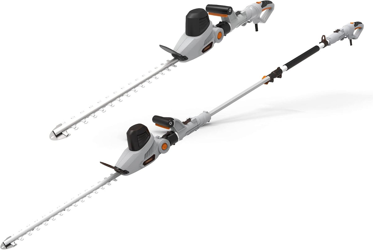 VonHaus Pole Hedge Trimmer Corded 600W – 10m Cable, Blade Cover, 45cm Blade