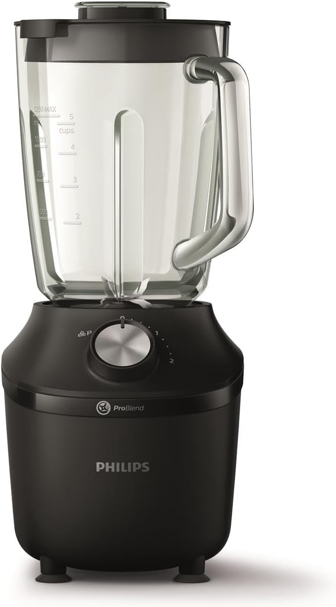 Philips Blender 3000 Series, 450W ProBlend, 1.9L Plastic Jar, Black