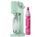 SodaStream ART Sparkling Water Maker, Soda Maker Starter Kit, Includes 1 Quick Connect 60L CO2 Gas Cylinder and 1 Dishwasher Safe BPA Free Bottle, Make your own Pepsi, White
