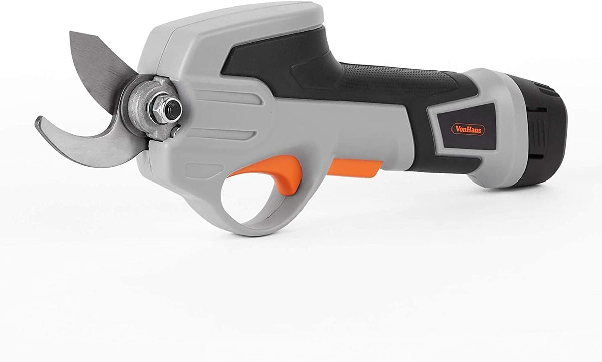 VonHaus Cordless Garden Secateurs 7.2V – Electric Pruning Shears for Gardening, Lightweight Pruner for Tree Twigs, Shrubs, Plants, Bushes & More – 800 Cuts from 1 Charge – Comfortable Ergonomic Handle