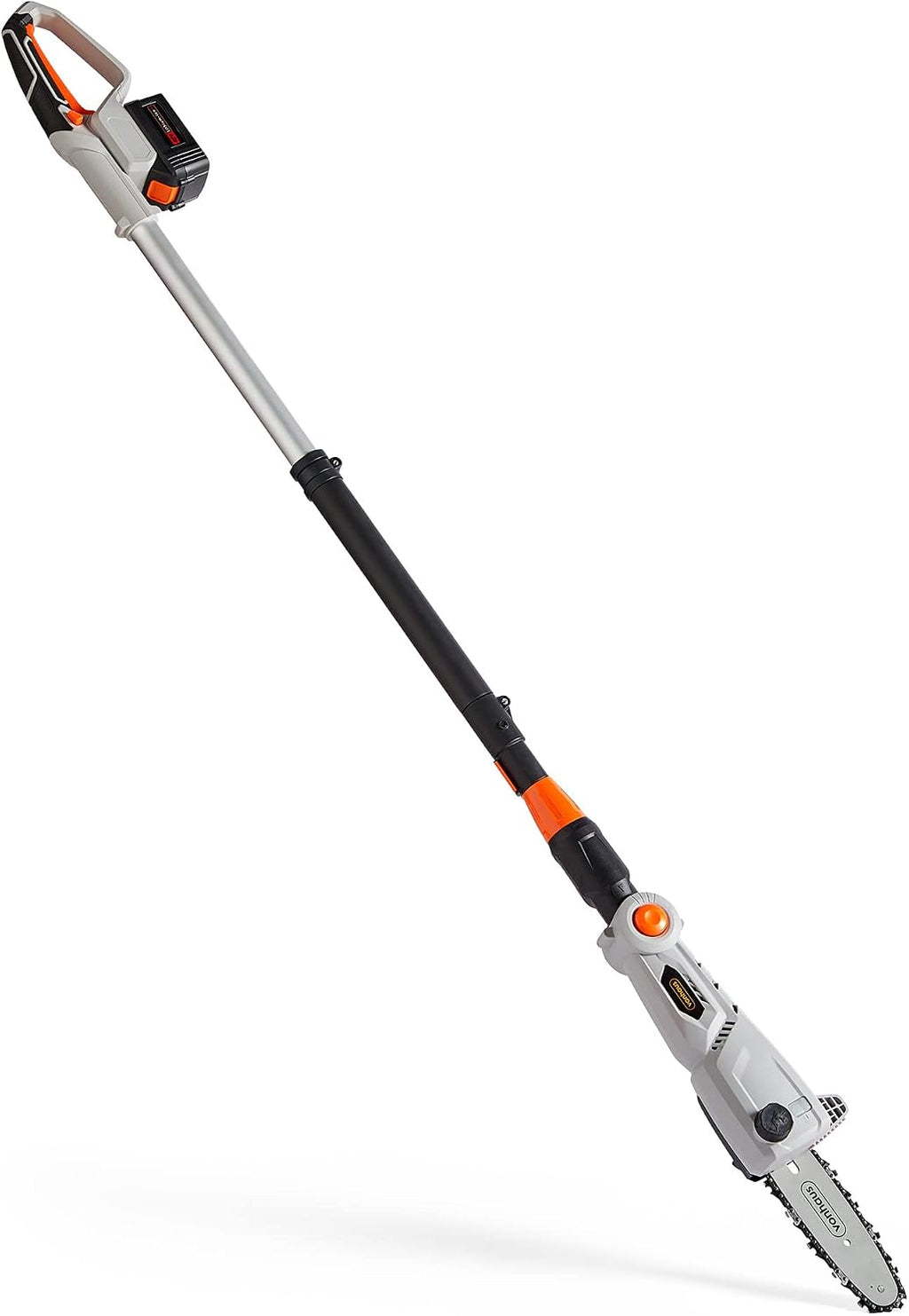 VonHaus Cordless Pole Chainsaw 40V – Electric Chainsaw with Battery, Charger and Harness – Telescopic Tree Cutter – Handheld, Portable, Foam Grip, Adjustable Length, Rotary Cutting, Robust Chain
