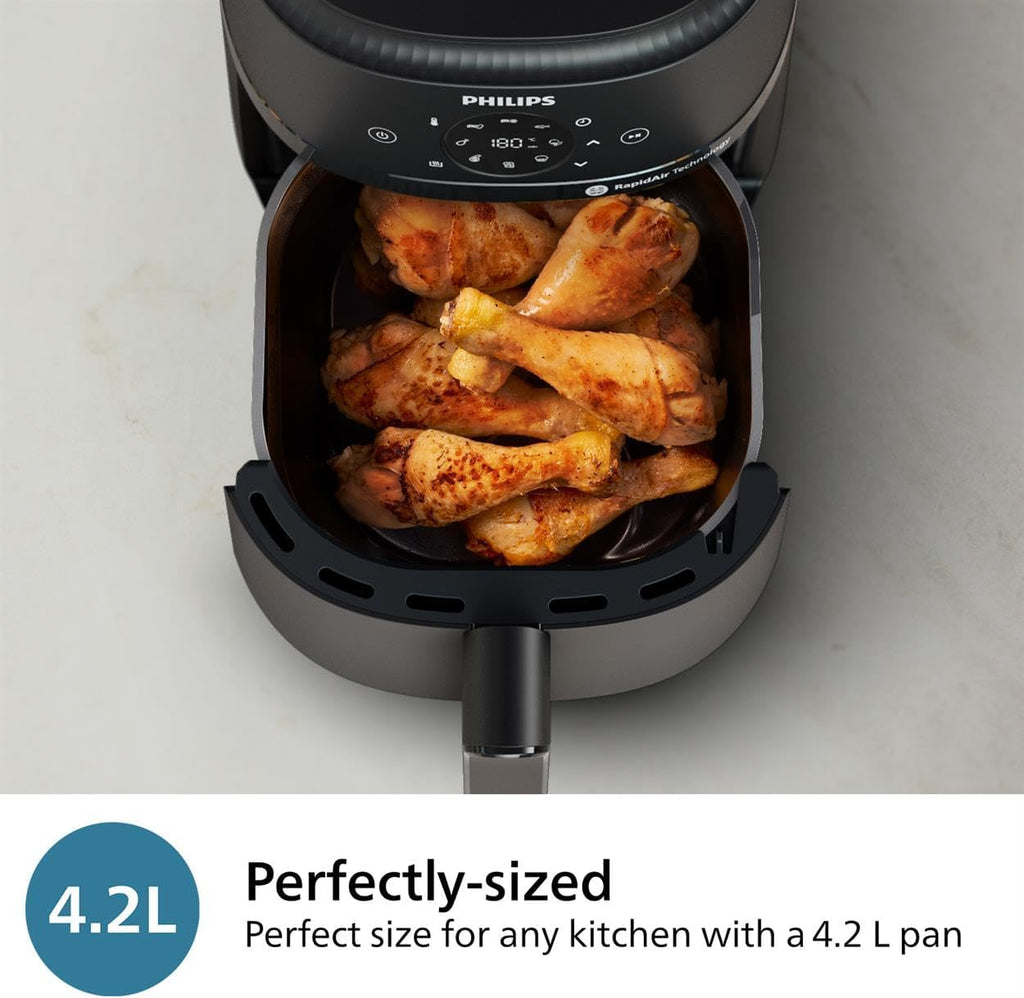Philips AirFryer 2000 Series Single draw 4.2L, 13 Programs, Dishwasher Safe