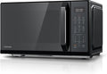 Toshiba Black Mirror Microwave 900w 23L Microwave Oven with Digital Display, Solo, Auto Defrost, One-Touch Express Cook with 11 Power Levels, 7 Auto Menus, Perfect for 10'' Pizza, MW3-EM23PF(MB)