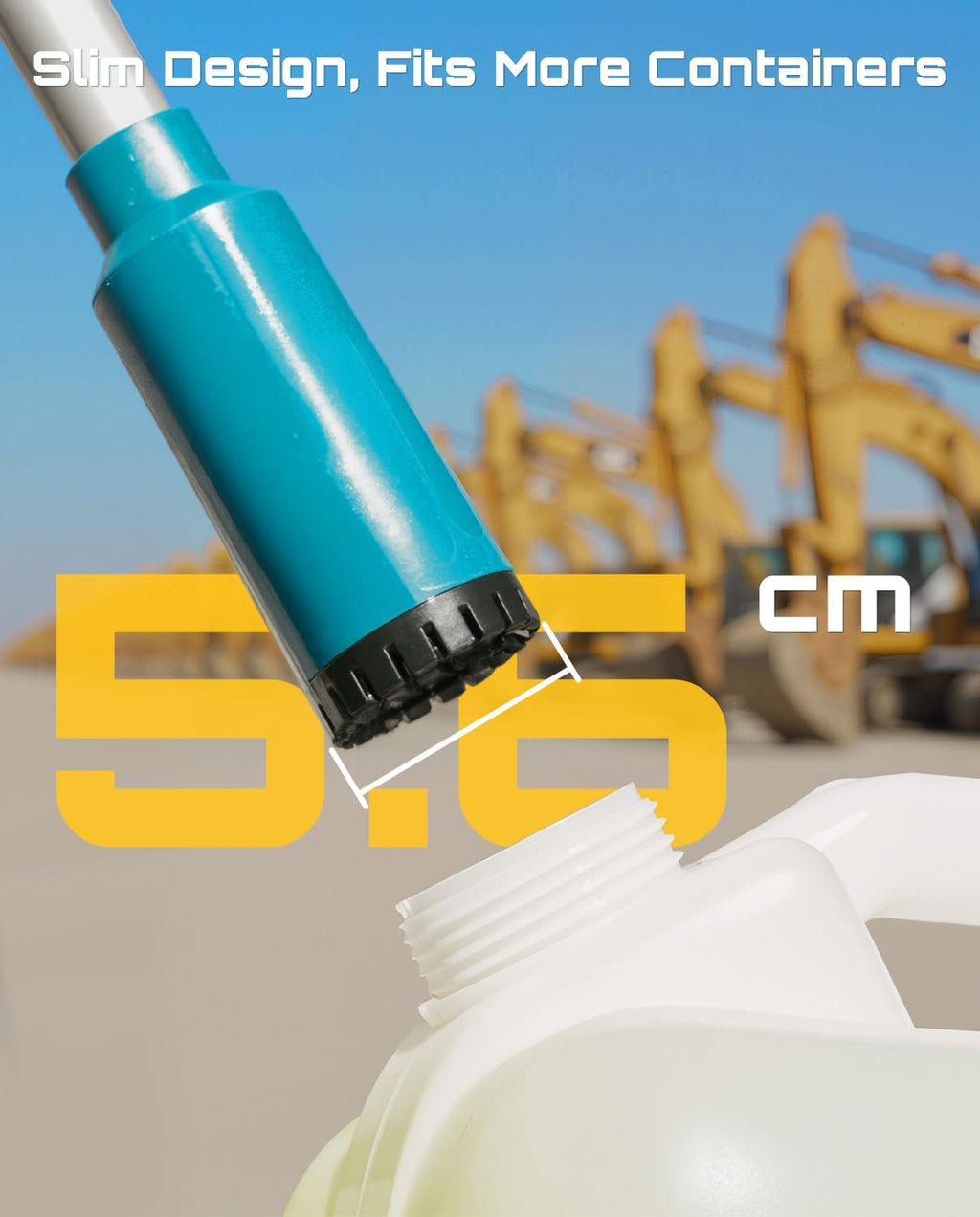 SEESII Cordless Stick Water Pump, 5.6CM Slim Head, Water & Diesel Transfer