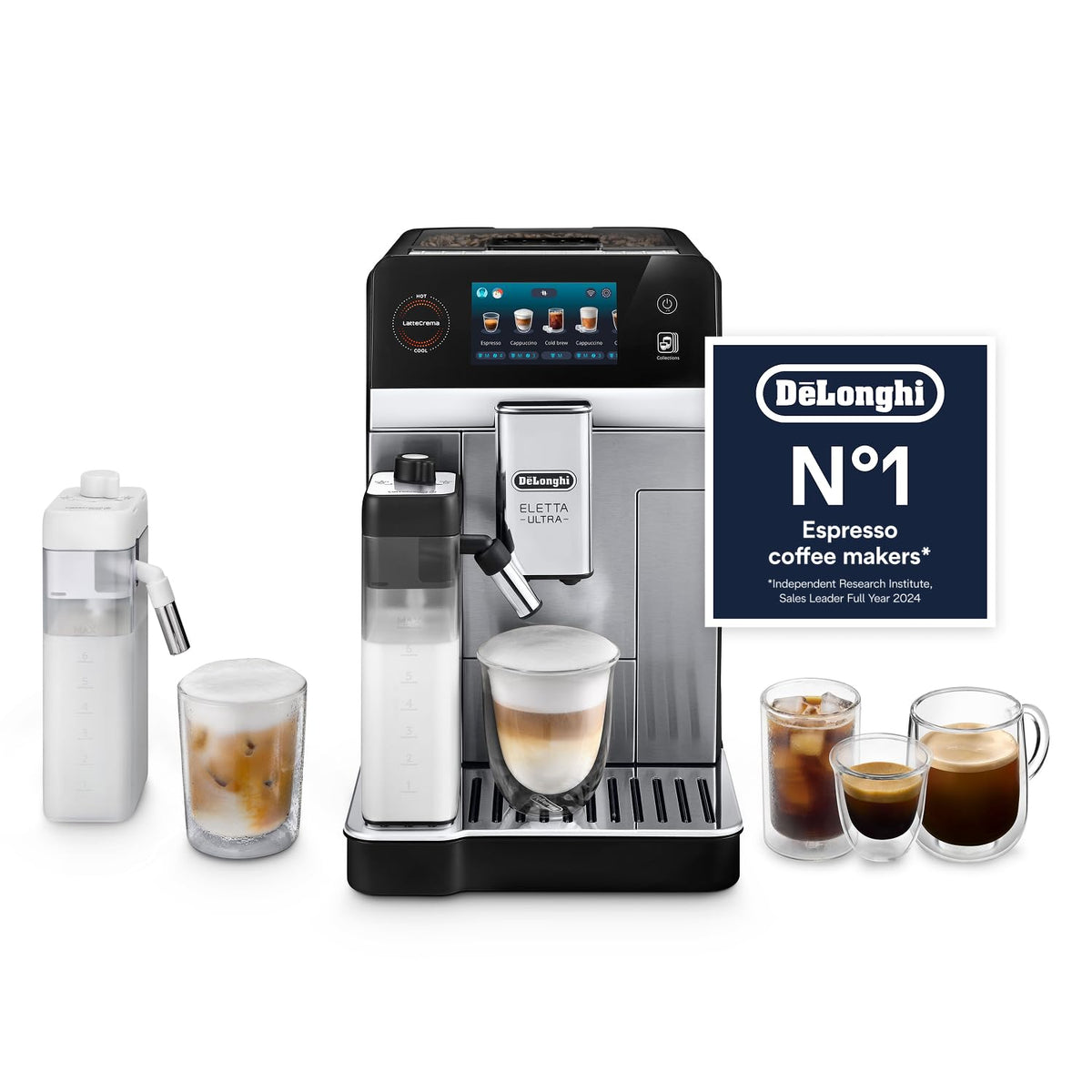 De'Longhi Eletta Explore - Automatic Coffee Machine 50+ Drinks Cold Brew