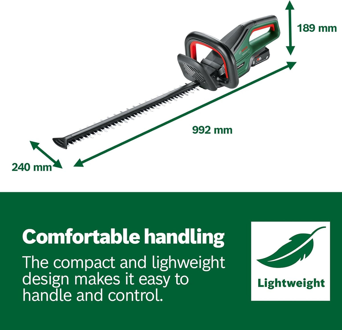 Bosch Cordless Hedge Cutter UniversalHedgeCut 18V-50