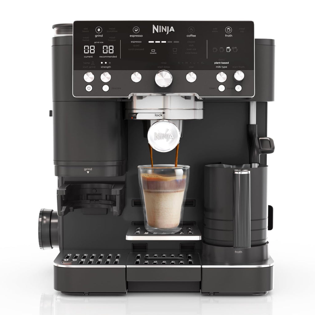 Ninja Luxe Premier 3-in-1 Coffee Machine, Gunmetal ES601UKGM