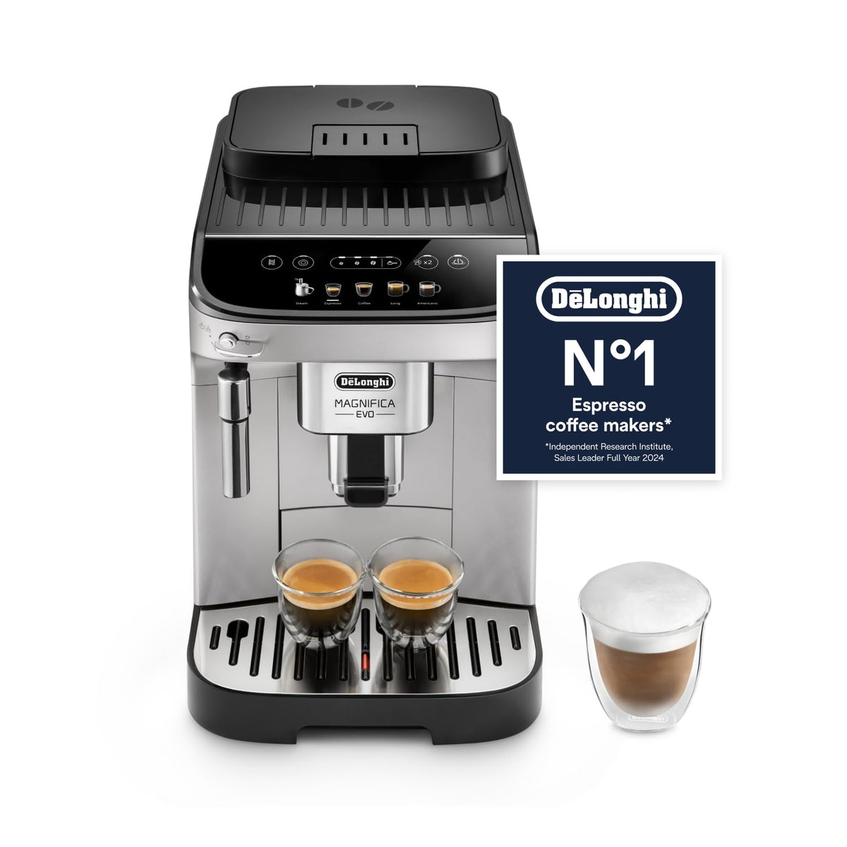 De'Longhi Magnifica S - Automatic Coffee Machine 2 Drinks Black