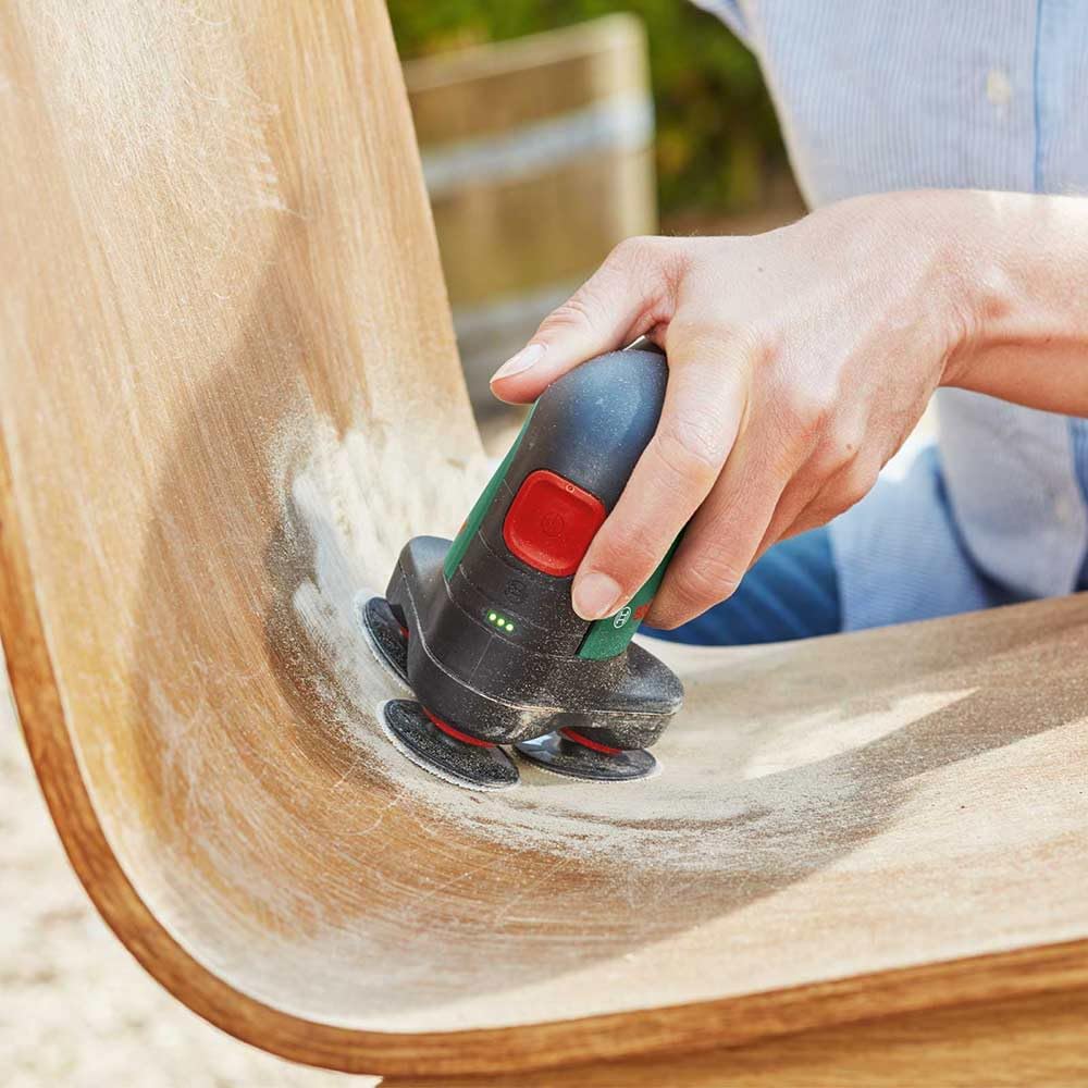 Bosch Cordless sander and polisher EasyCurvSander 12 (without rechargeable battery, 12 volt system, in carton packaging)