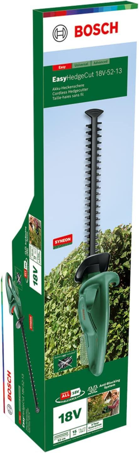 Bosch Cordless Hedge Cutter EasyHedgeCut 18V-52-13 Excl. Battery/Charger
