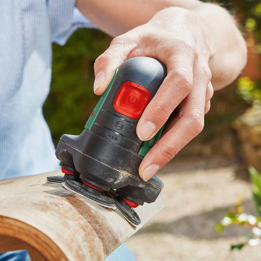 Bosch Cordless sander and polisher EasyCurvSander 12 (without rechargeable battery, 12 volt system, in carton packaging)