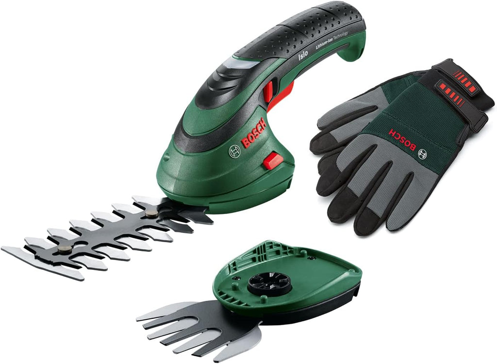 Bosch Cordless Hedge Trimmer / Grass Shear Set Isio