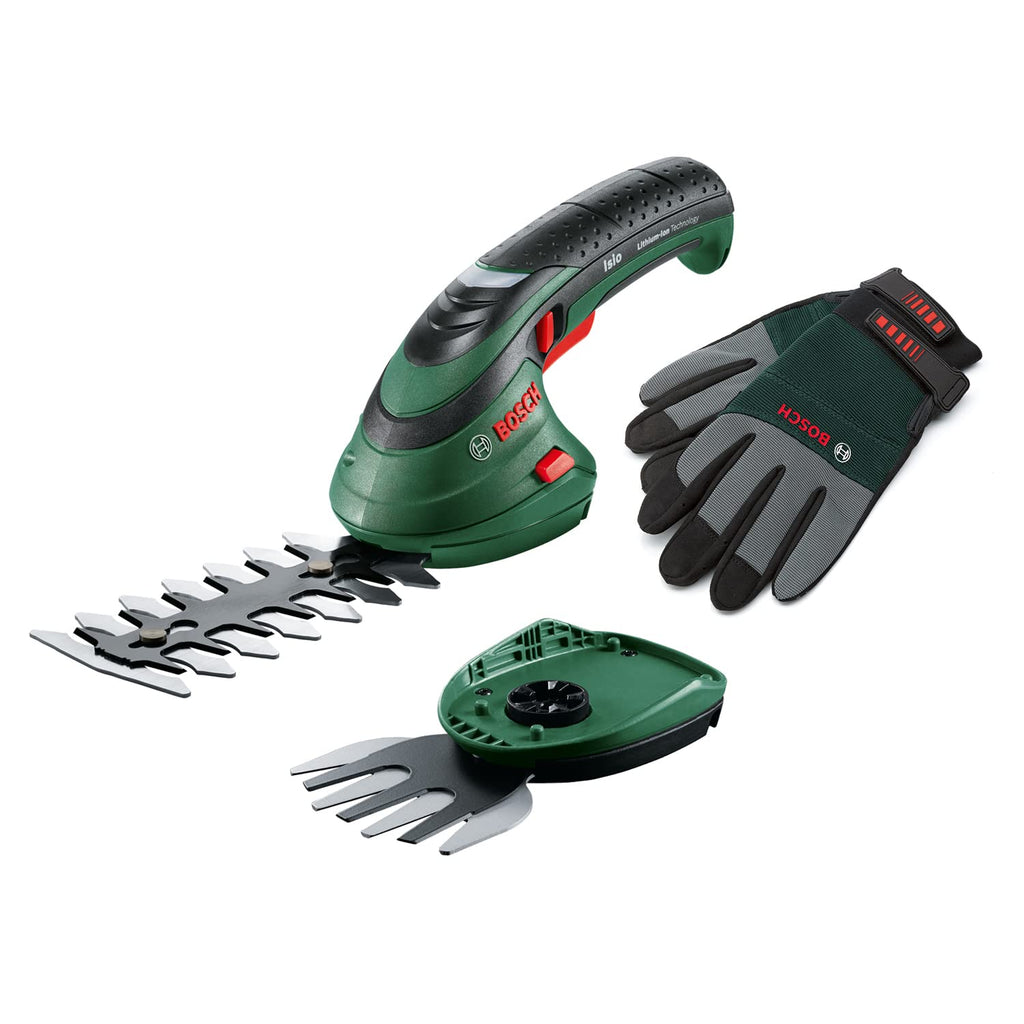 Bosch Cordless Grass Shear & Hedge Trimmer Set Isio (3.6 V, blade length: 12 cm, tooth spacing: 8 mm)