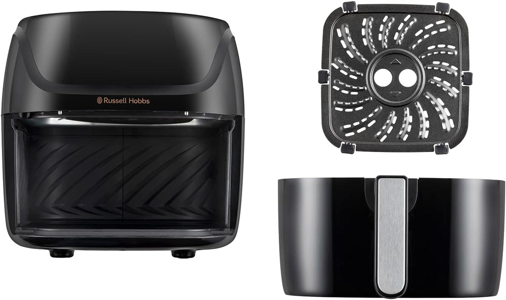Russell Hobbs 4L Rapid Digital Air Fryer [7 Cooking Functions |10 Programs] Energy Saving, Max temp 220°C, Easy clean, Touch screen, Use without oil, Grill, Bake, Roast, Reheat, Frozen etc. 27160