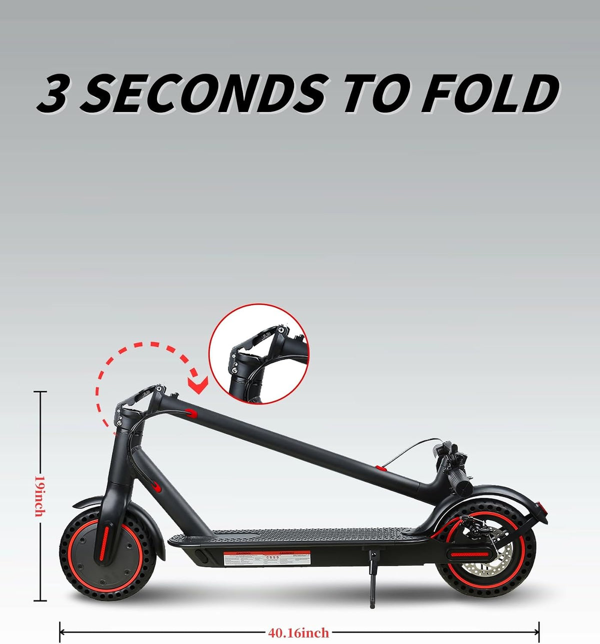QnQ Electric Scooter, Electric Scooters Adult, 8.5”Solid Tires, 20-25km Range & Max 25km/h, 3 Speed Mode, Foldable Electric Scooters with APP, Double Braking System for Adults and Teens