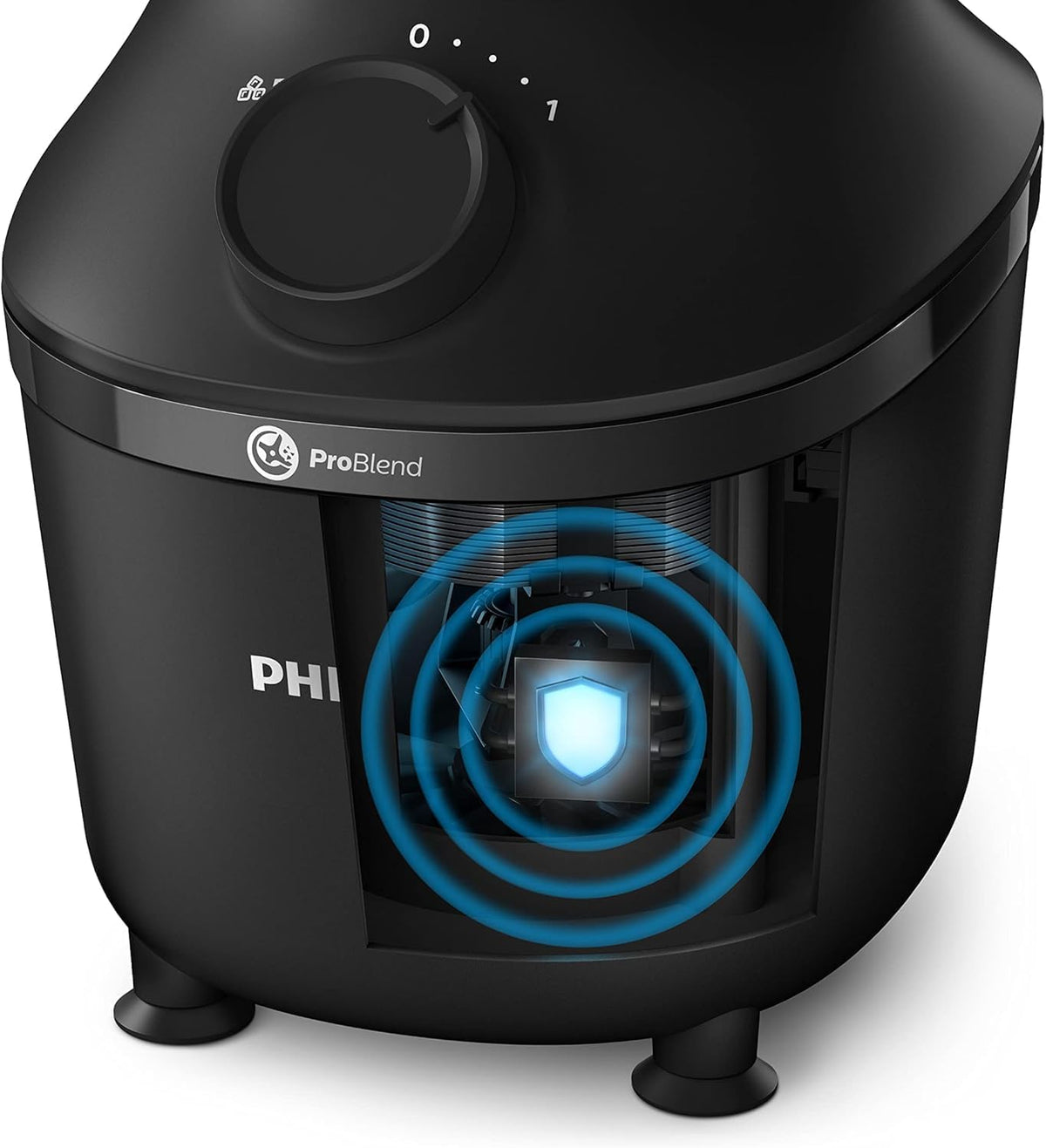 Philips Blender 3000 Series, 450W ProBlend, 1.9L Plastic Jar, Black