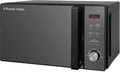 Russell Hobbs RHM2076B 20 Litre 800 W Black Digital Solo Microwave with 5 Power Levels, Automatic Defrost, 8 Auto Cook Menus, Clock and Timer, Easy Clean