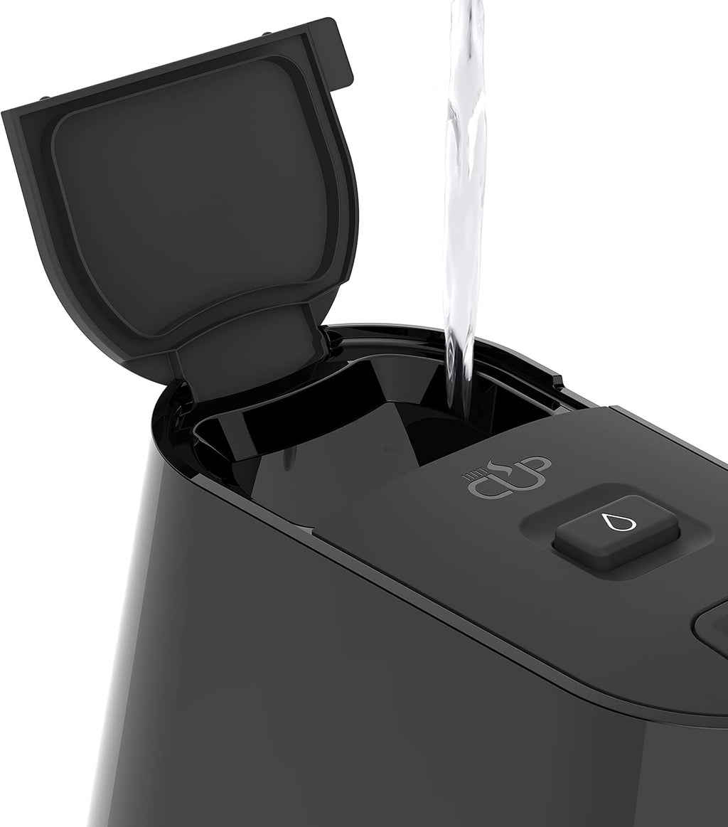 Breville HotCup Hot Water Dispenser | 1.7 Litres with 3 KW Fast Boil | Pre-set cup fill, with manual “STOP” button | Energy-efficient use | Gloss Black [VKT124]