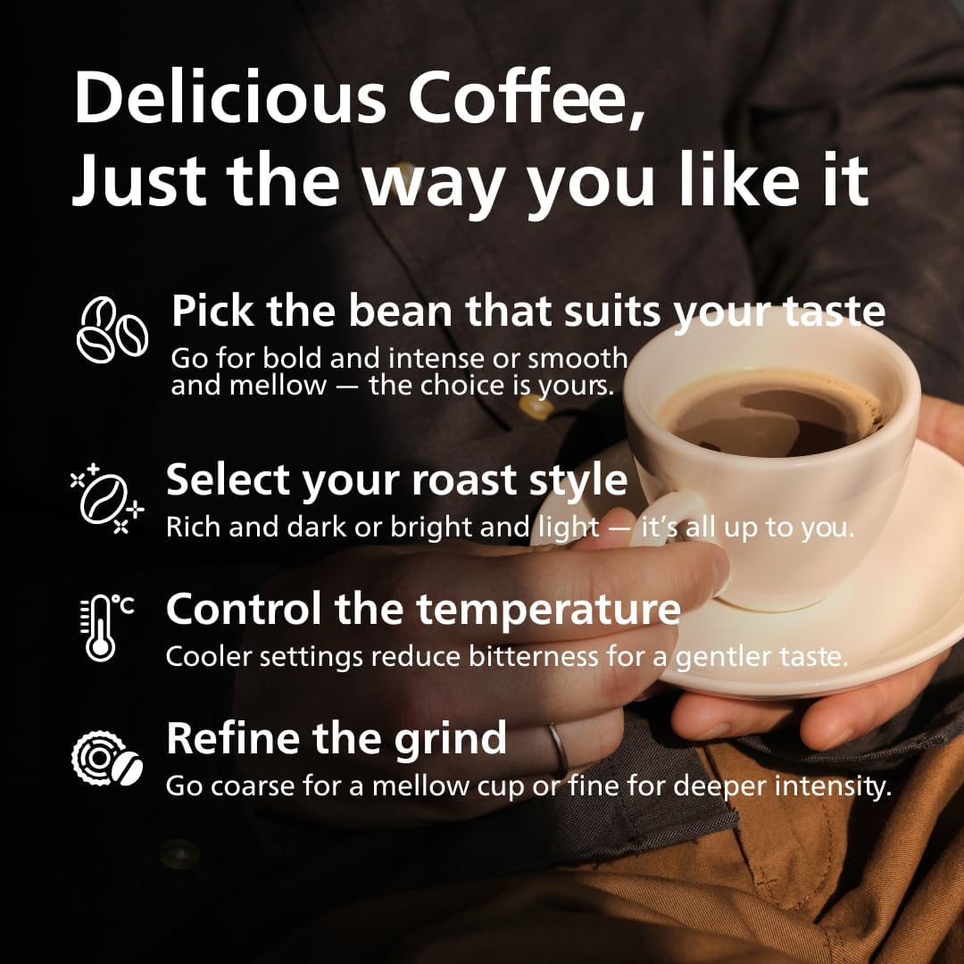 PHILIPS 2200 Series Bean to Cup Coffee Machine, 2 Drinks One Touch