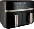 Russell Hobbs Dual Air Fryer, 9L Rapid Airfryer XXL, Dual Basket and Zone