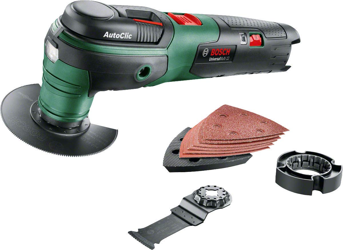 Bosch Home and Garden Multi Tool AdvancedMulti 18 (Without Battery, 18 Volt System, Universal Accessory Set, in SystemBox|Size S) - Amazon Edition