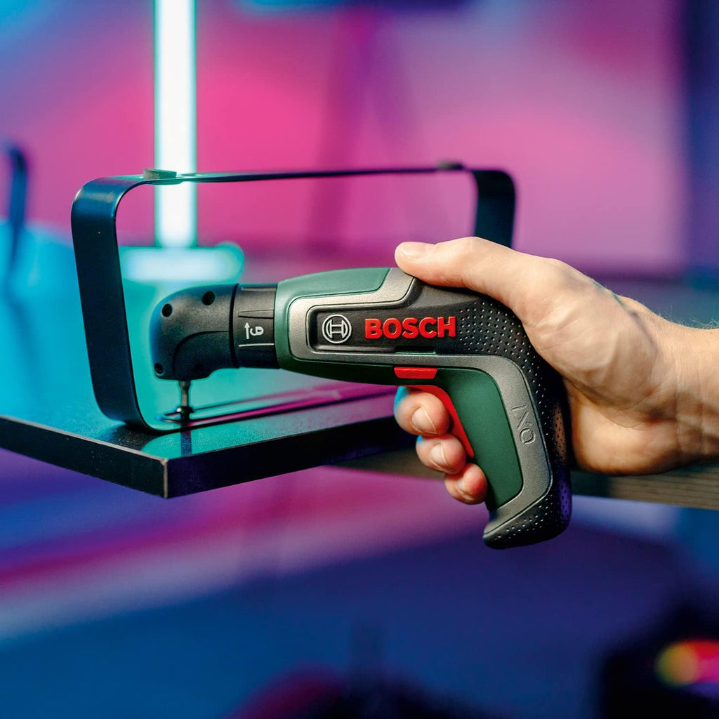 Bosch Home and Garden IXO Cordless Screwdriver (7th Generation, 3.6V, 2.0Ah, 5.5Nm, with Micro USB Cable, Includes Angle Attachment, Screws up to 190 Screws, in Box) - Amazon Edition