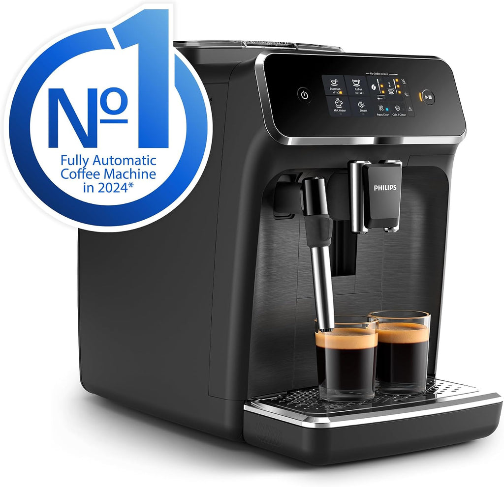 PHILIPS 2200 Series Bean to Cup Coffee Machine, 2 Drinks One Touch