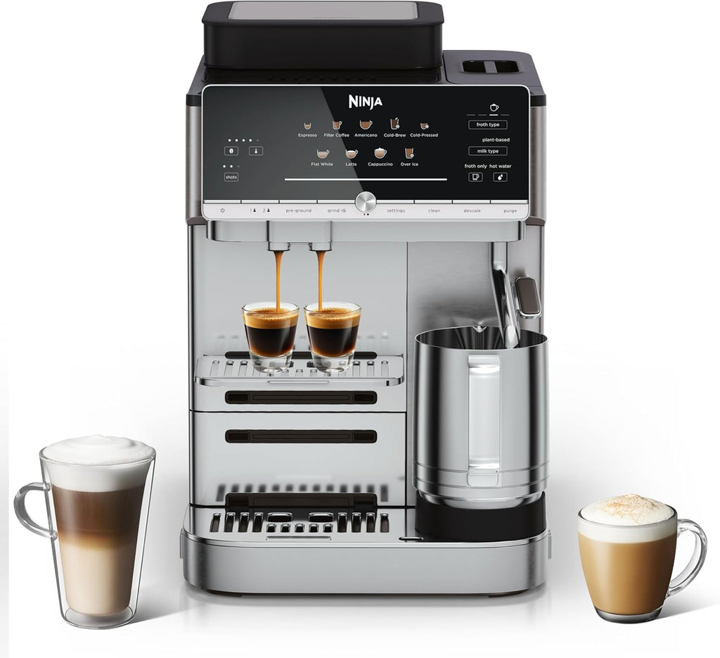 Ninja AutoBarista Automatic Espresso Machine, Silver AE1001UK