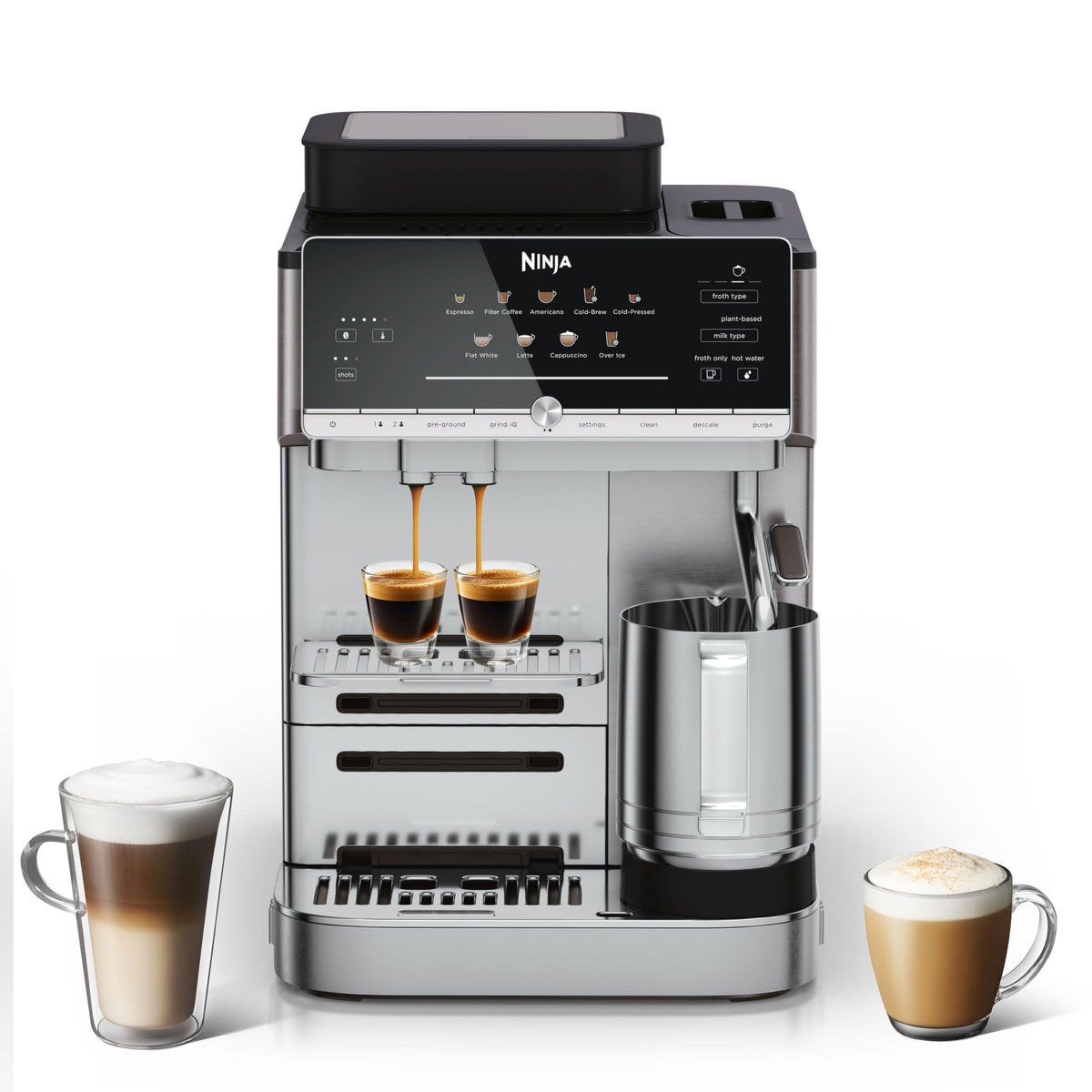 Ninja AutoBarista Automatic Espresso Machine, Silver AE1021UK