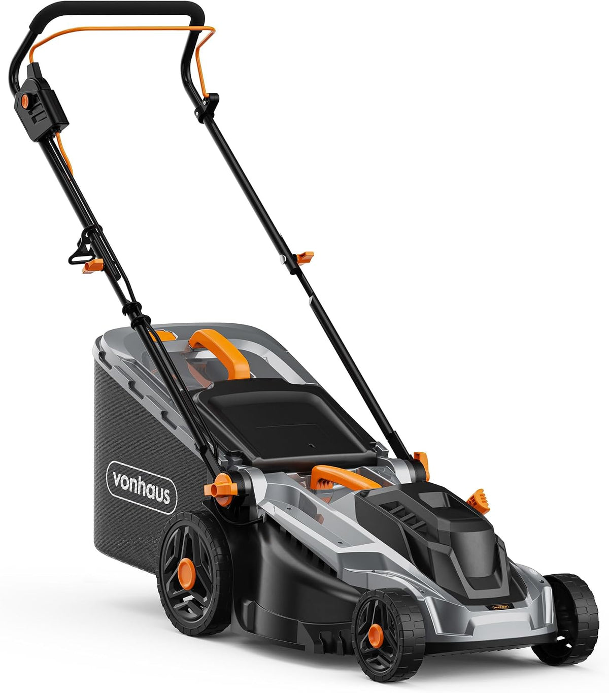 VonHaus Lawnmower Corded 1800W – 52L Box, 12m Cable, Mulching Attachment