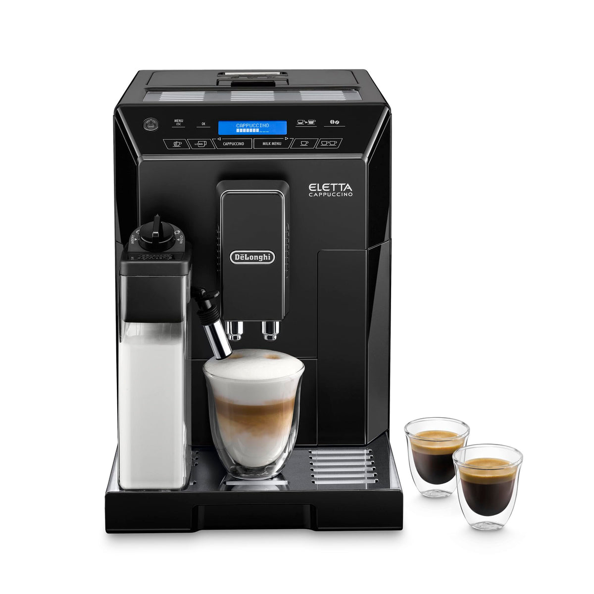 De'Longhi Eletta Cappuccino, Fully Automatic Bean to Cup Machine, Espresso, Coffee Maker, ECAM 45.760.W