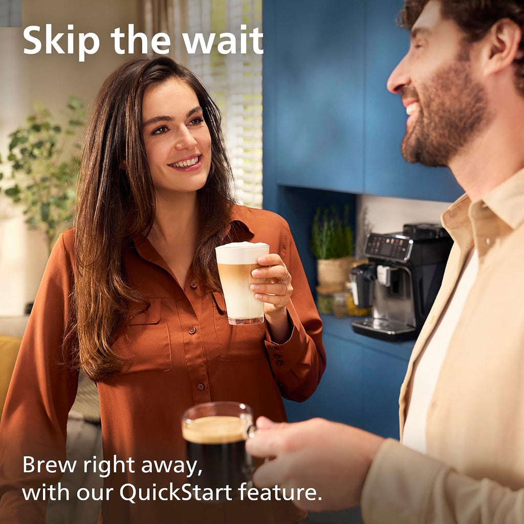 PHILIPS 5500 Series Bean to Cup Coffee Machine, LatteGo, 20 Hot/Iced Drinks