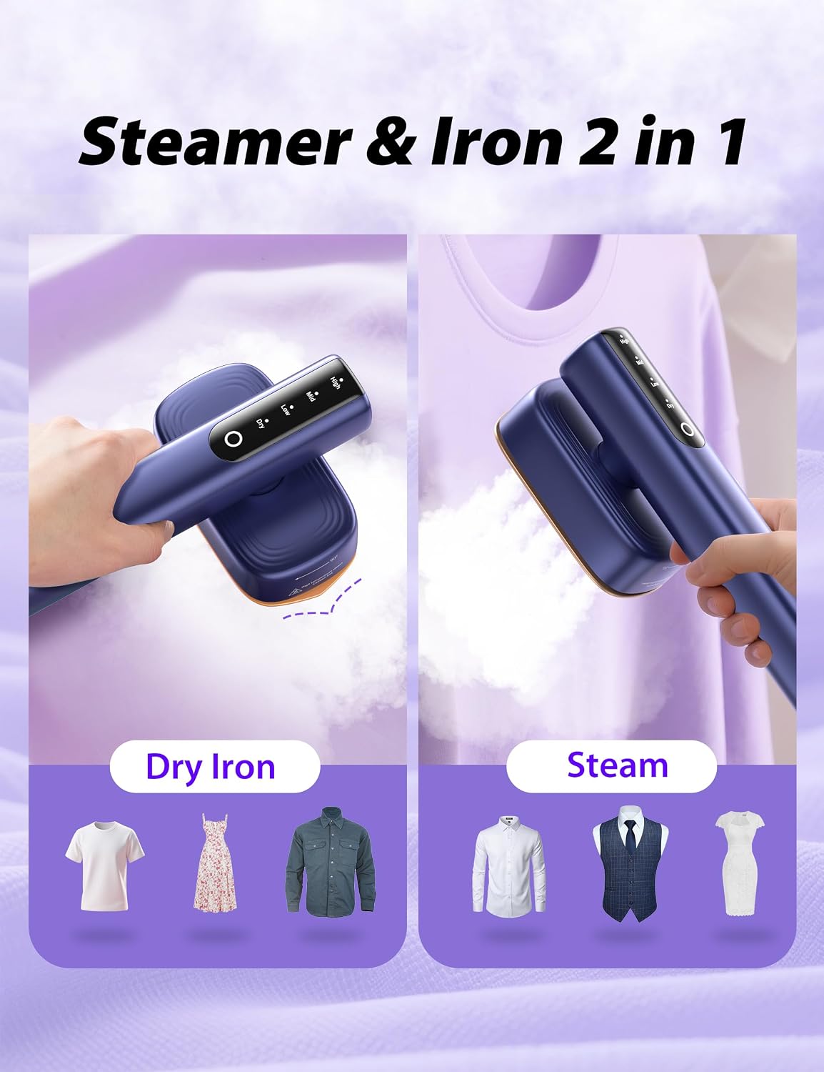 Sundu Steamer, 15s Heat-up, 180ml, Gloves, 35min for Travel & Home