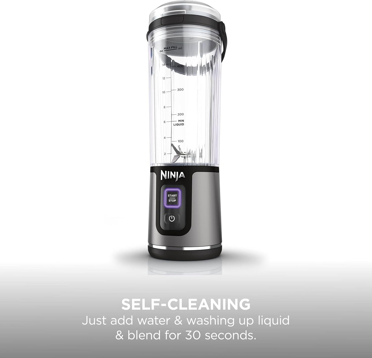 Ninja Blast 530ml Portable Blender, Leakproof Lid, Black, BC151UKBK