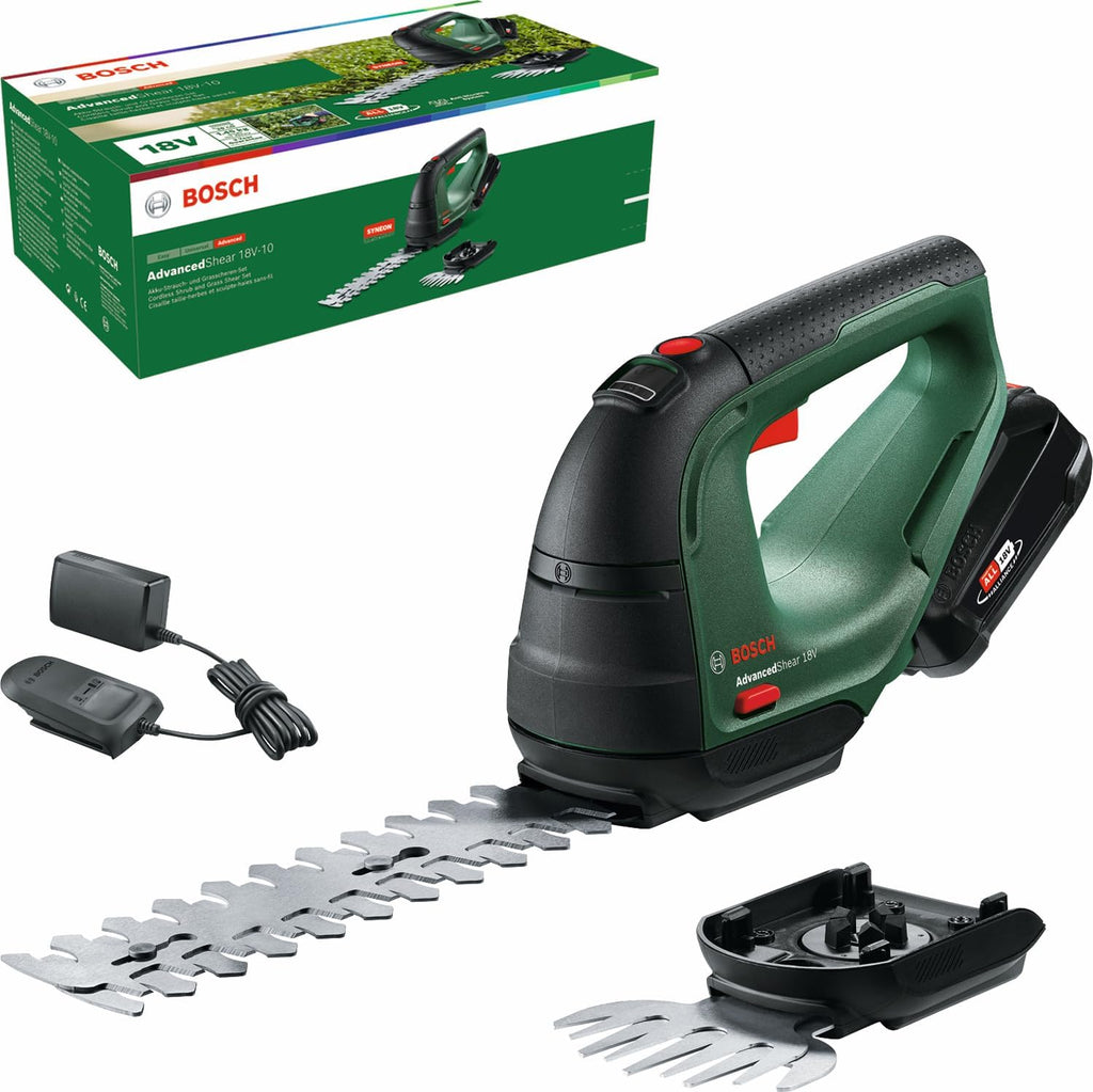Bosch Cordless Grass Shear & Hedge Trimmer - AdvancedShear 18V-10