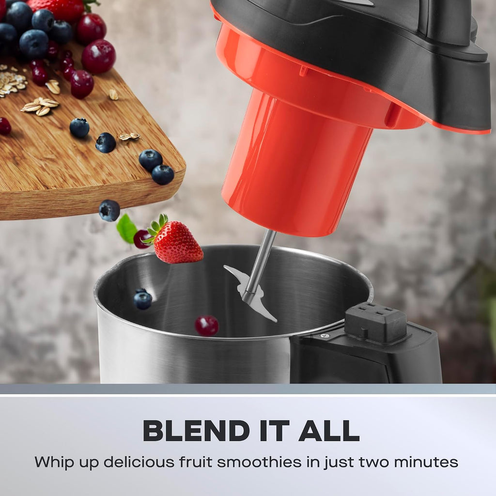 Daewoo 2-in-1 Soup Maker & Smoothie Blender – 1.6l Compact Design, Auto Stir & Overspill Spout – Makes up to 6 Portions of Fresh Soup, Juices & Shakes – Easy Clean
