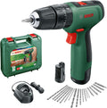Bosch Cordless Hammer Drill EasyImpact 1200 (2X Batteries, 12 Volt System, 19 Accessories, in Carrying case)