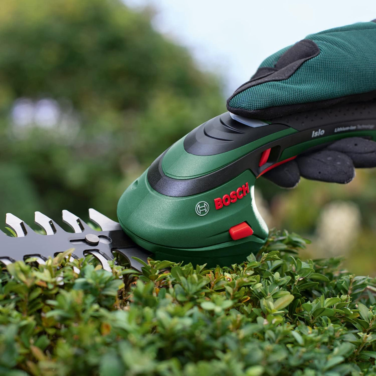 Bosch Cordless Grass Shear & Hedge Trimmer Set Isio (3.6 V, blade length: 12 cm, tooth spacing: 8 mm)