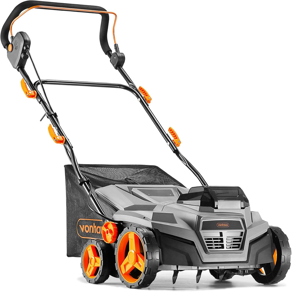 VonHaus Lawn Scarifier/Aerator/Rake Cordless 40V – x2 20V Batteries/Charger
