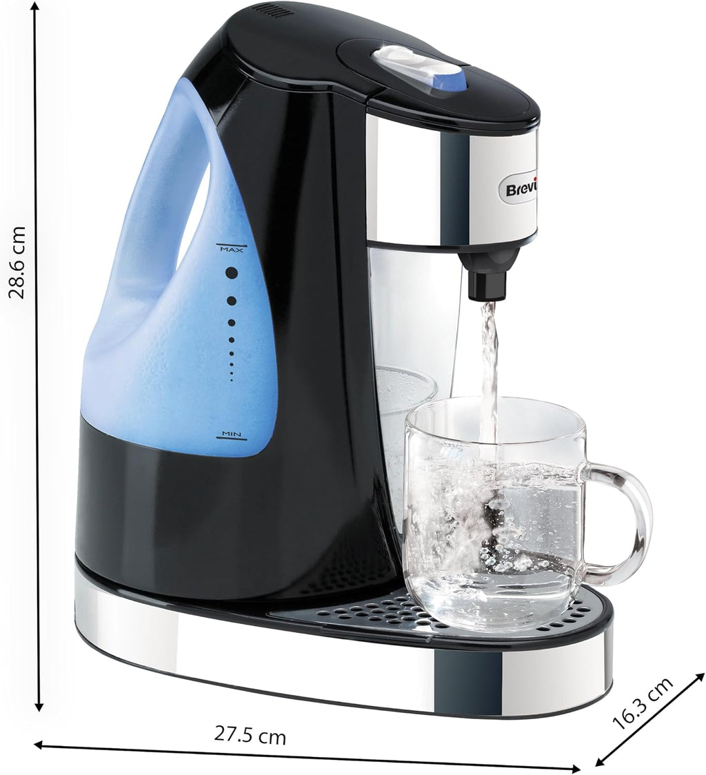 Breville HotCup Hot Water Dispenser | 3kW Fast Boil |1.5L | Energy-Efficient | Gloss Black [VKJ142]