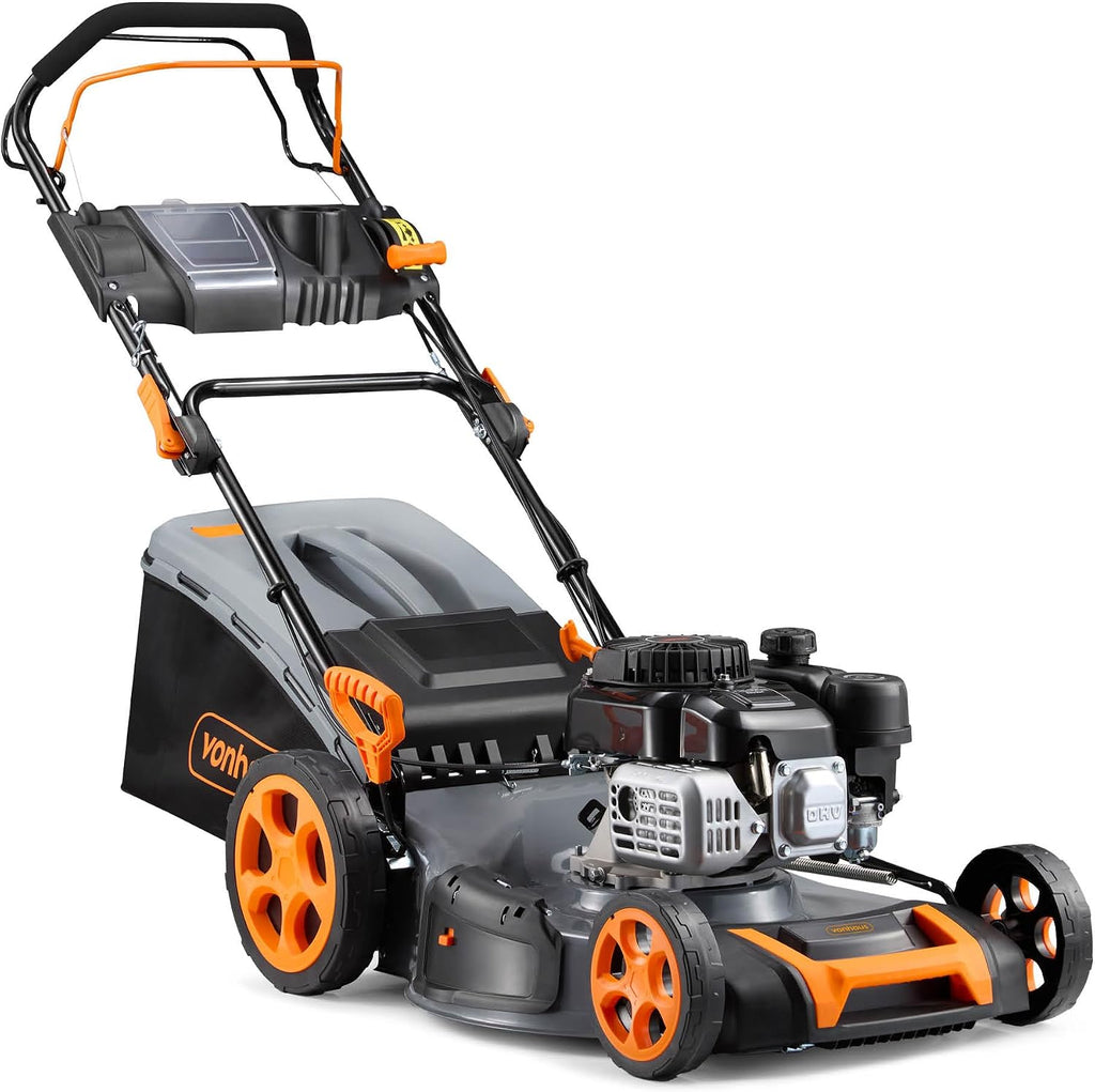 VonHaus Petrol Lawnmower 171cc – 60L Box, Self Propelled