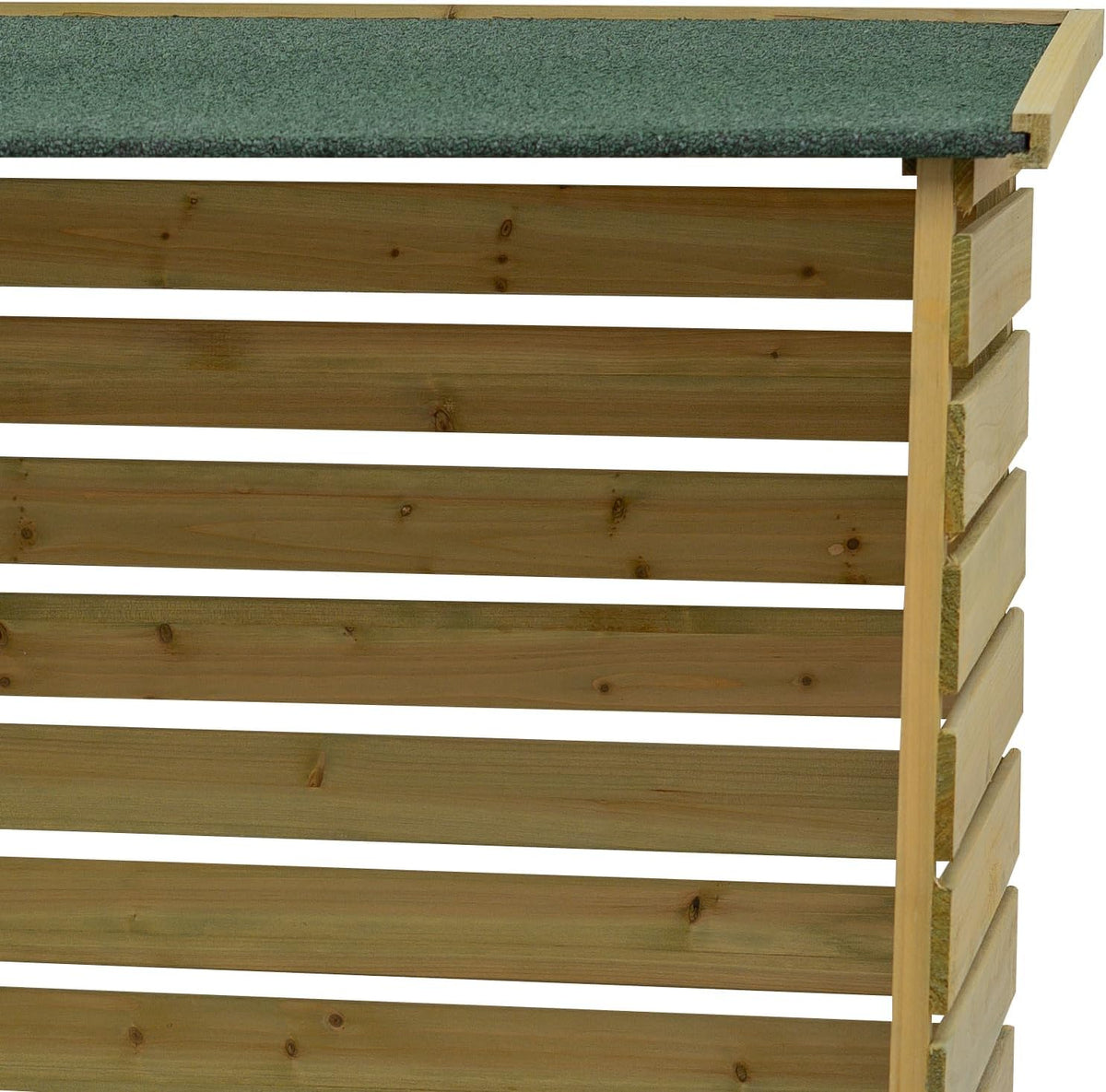 Woodside Treated Wooden Heavy Duty Log Store Garden Storage Shed