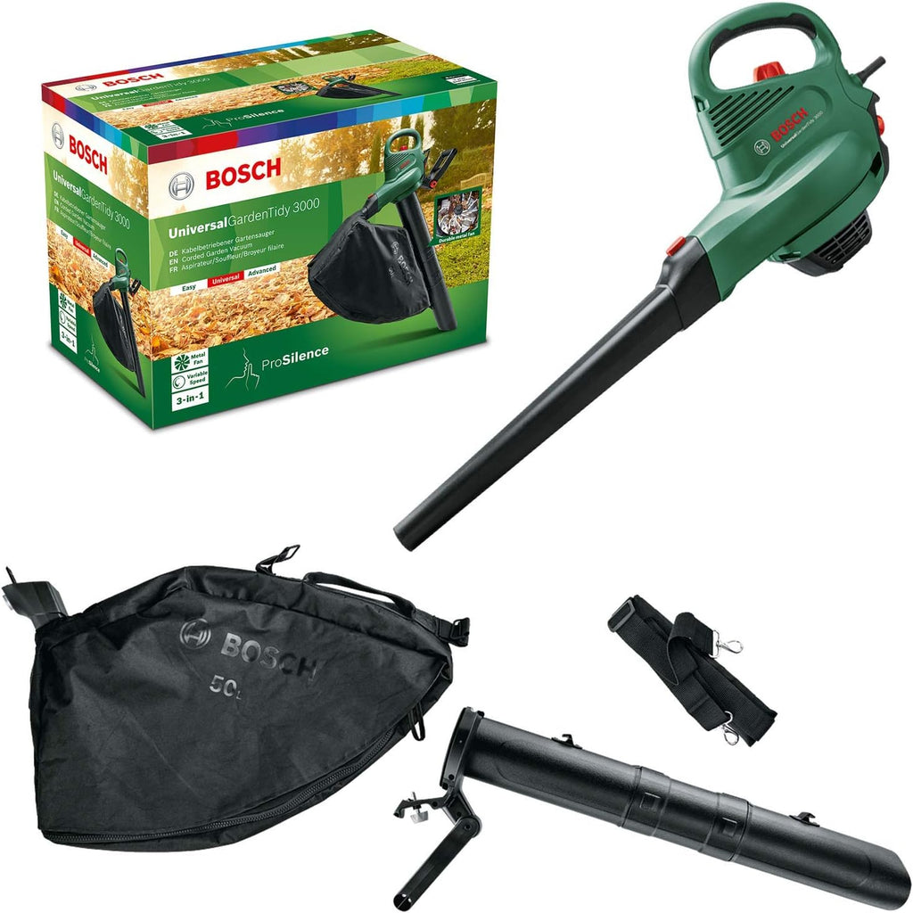 Bosch Electric Leaf Blower and Vacuum UniversalGardenTidy 3000