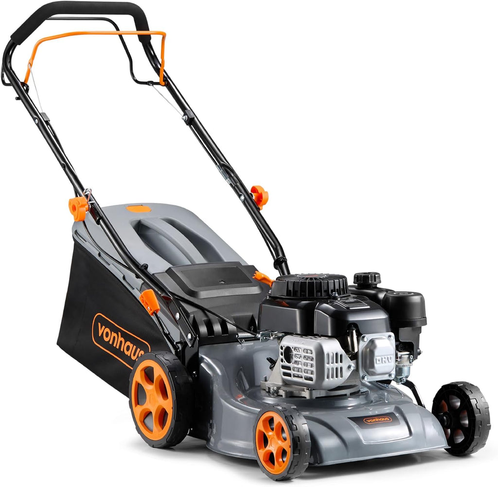 VonHaus Petrol Lawnmower 132cc – 40L Box, Self Propelled