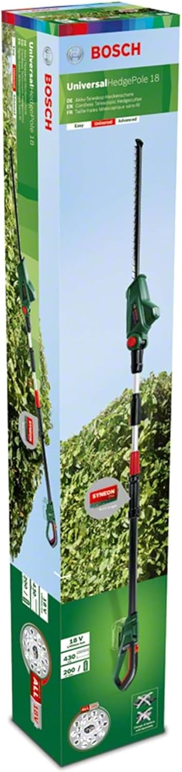 Bosch Cordless Telescopic Hedge Trimmer UniversalHedgePole 18 (Without Battery and Charger)