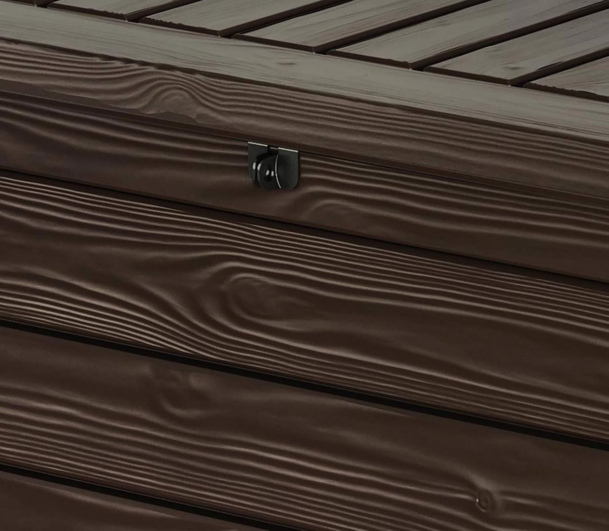 Keter Westwood 570L Outdoor Storage Box Brown Wood Panel Effect