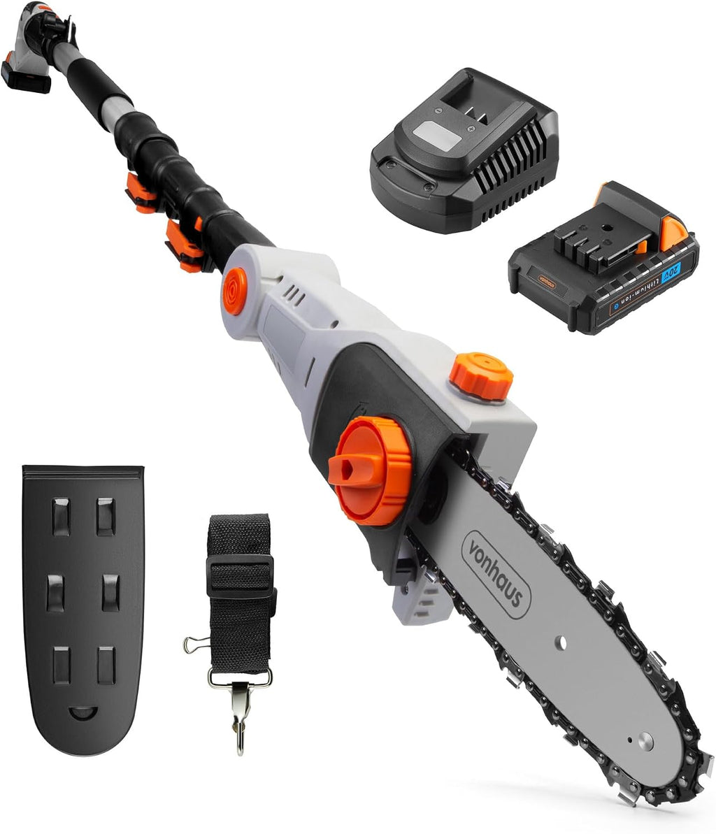 VonHaus Pole Chainsaw Cordless 20V – w/Battery & Charger, G-Series