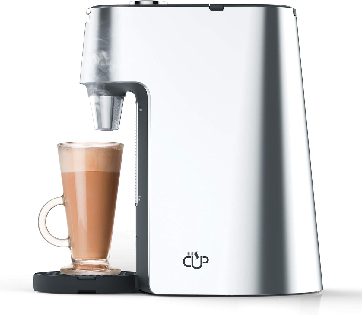 Breville HotCup Hot Water Dispenser | 2.0 Litre with 3 kW Fast Boil | Variable Dispense and Height Adjust | Energy-efficient use | Silver [VKT111]