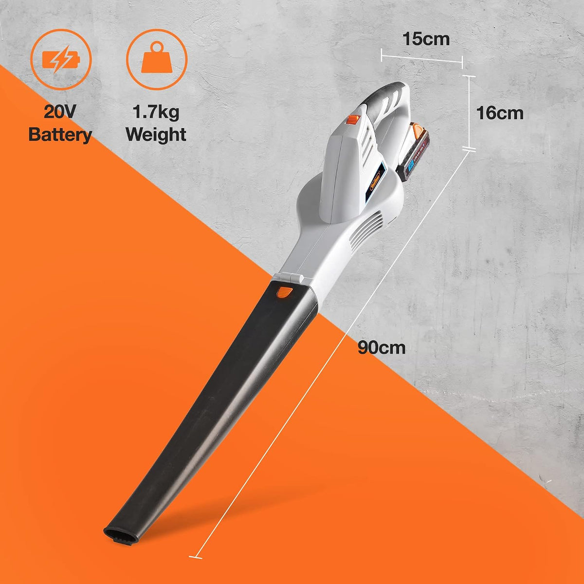 VonHaus Leaf Blower Cordless 20V – w/Battery & Charger, G-Series